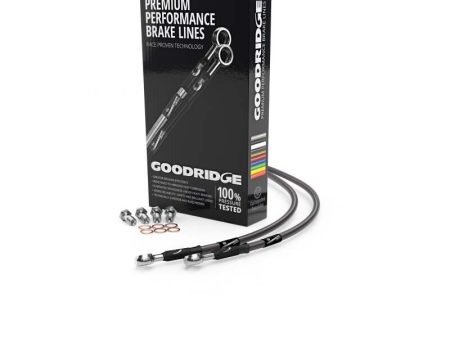 Goodridge 05-07 Suzuki DRZ400SM Carbon Front SS Brake Lines Fashion