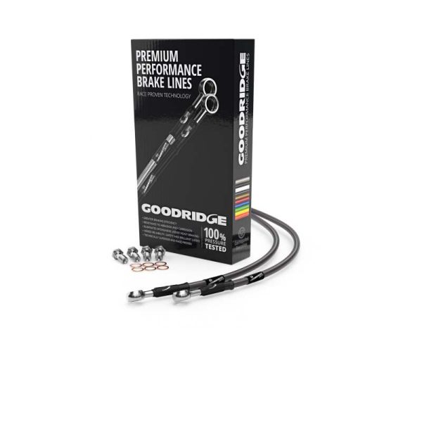 Goodridge 05-07 Suzuki DRZ400SM Carbon Front SS Brake Lines Fashion