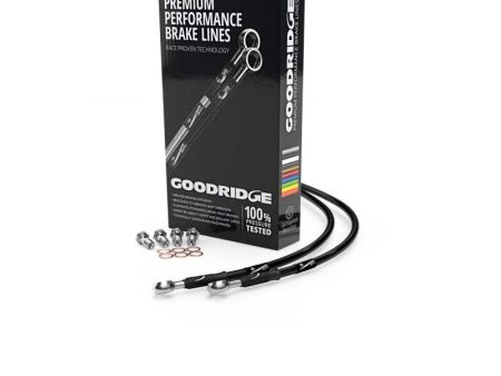 Goodridge 06-10 Suzuki VZR1800 Black Race Front SS Brake Lines Online Hot Sale