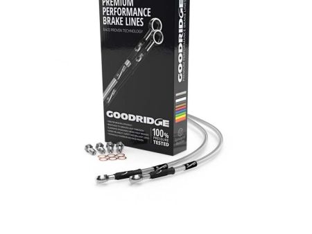 Goodridge 06-10 Suzuki VZR1800 Clear Front SS Brake Lines For Cheap