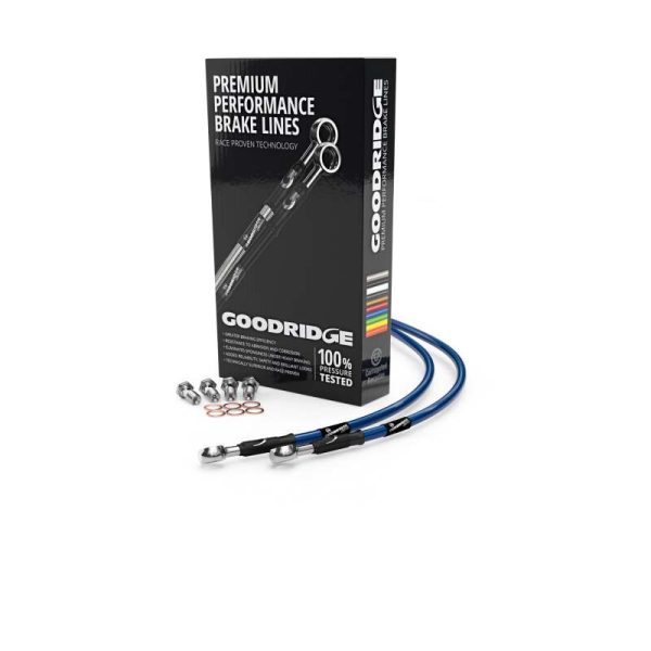 Goodridge 06-17 Suzuki VZR1800 Electric Blue Rear SS Brake Lines Cheap