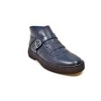 British Walkers Playboy Manhattan Wingtip Men s Navy Blue Leather Cheap