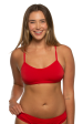 Heidi Bikini Top - Red Hot on Sale