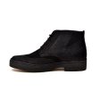 British Walkers Playboy Wingtips Limited Men s Two Tone Black Leather and Pony Skin High Top Boots Discount