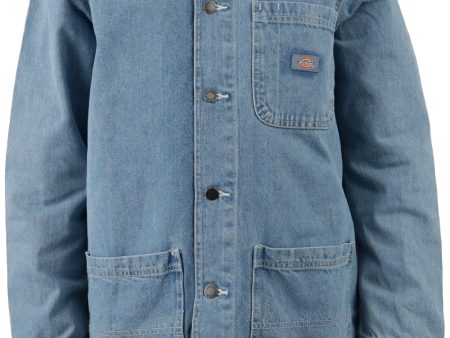 (TCR09LTD) Denim Chore Coat - Light Denim Cheap