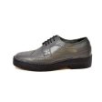 British Walkers Playboy Originals Wingtip Low Cut Men s Dark Gray Leather Oxfords For Sale