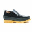 British Walkers Checkers Men s Navy Blue Leather and Suede Slip Ons Online