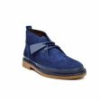 British Walkers Cambridge Desert Boots Men s Navy Blue Leather and Suede on Sale