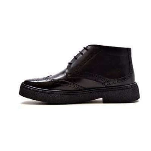 British Walkers Playboy Men s Black Leather Wingtip TPR Online Hot Sale