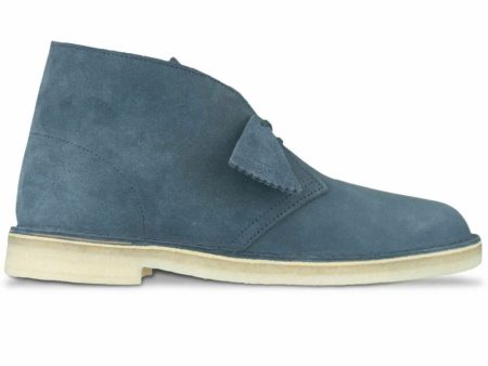 Clarks Originals Desert Boots Men s Blue Suede 26139226 Discount