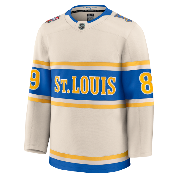 ST. LOUIS BLUES FANATICS PREMIUM BUCHNEVICH WINTER CLASSIC JERSEY - BEIGE Online Sale