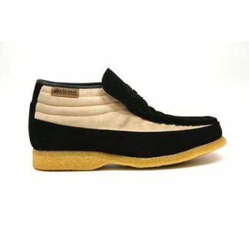 British Walkers Liberty Men s Black and Tan Suede Slip On Sale