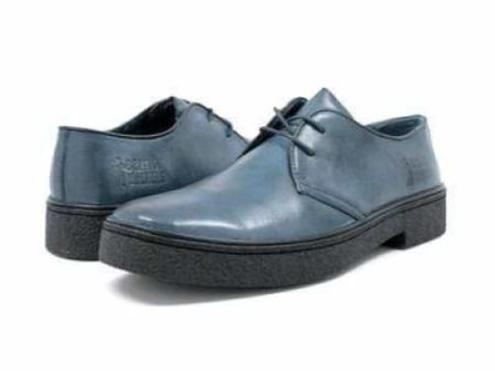 British Walkers Playboy Classic Low Cut Navy Blue Leather Oxfords Discount