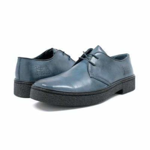 British Walkers Playboy Classic Low Cut Navy Blue Leather Oxfords Discount