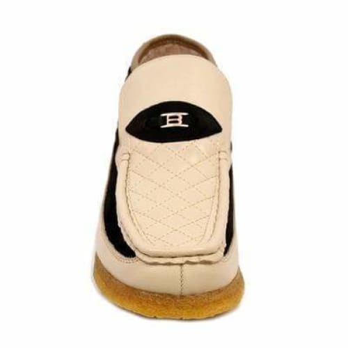 British Walkers Checkers Men s Beige and Brown Suede Slip Ons Online Hot Sale