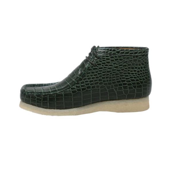 British Walkers Wallabee Boot Gators Men s Green Alligator Leather Online now