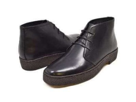 British Walkers Playboy Original High Top Men s Black Leather Online Sale