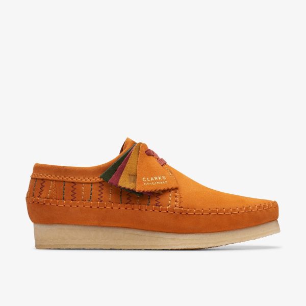 [26174517] Mens CLARKS WEAVER - BURNTORANGE COMB on Sale