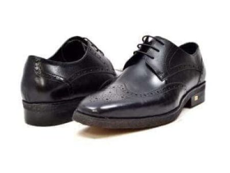 British Walkers Charles Men s Black Leather Oxfords Hot on Sale