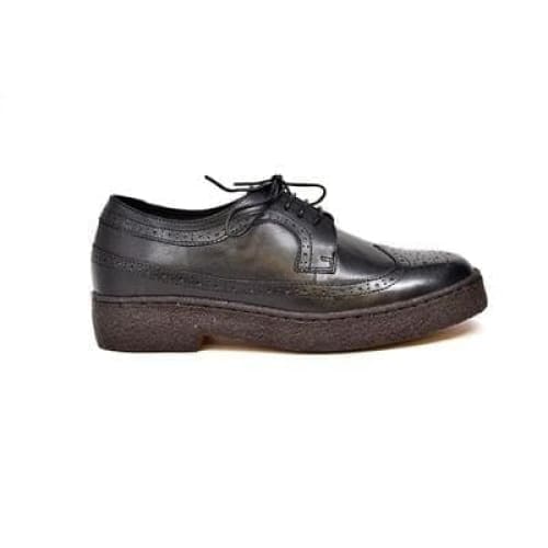 British Walkers Wingtip Oxfords Men s Black Leather Low Tops Fashion