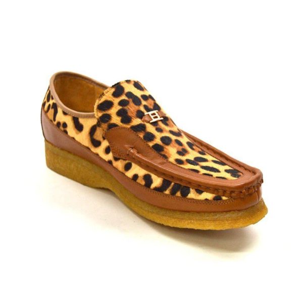 British Walkers Power 2 Limited Edition Men s Leopard Print Pony Skin Leather For Discount