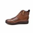 British Walkers Empire Men s Brown Leather Crepe Sole High Tops Online Sale