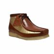 British Walkers Walker 100 Wallabee Boots Men s Cognac and Gold Leather For Sale