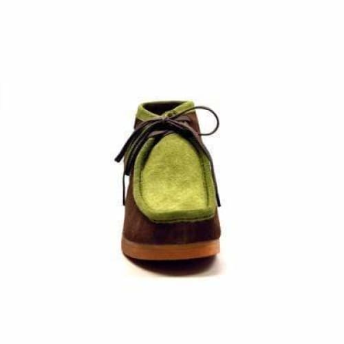 British Walkers New Castle Wallabee Boots Men s Forest Green and Olive Suede Cheap