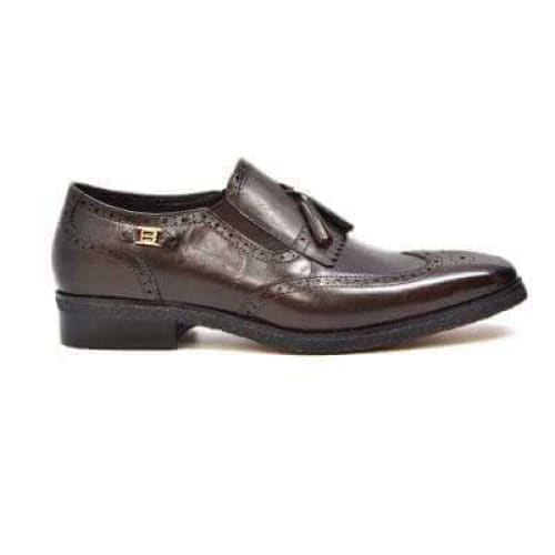 British Walkers Rick Men s Brown Leather Slip On Online Sale