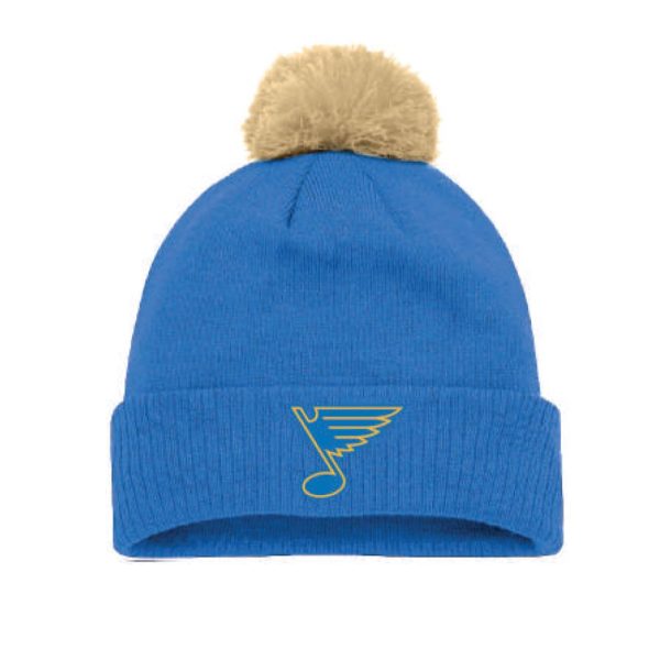 ST. LOUIS BLUES EVENT NOTE ESSENTIAL POM KNIT - AIR FORCE BLUE For Cheap