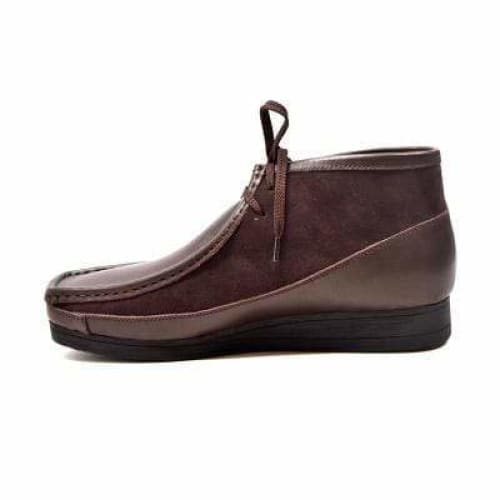 British Walkers New Castle Wallabee Boots Men s Brown Leather and Suede Sale