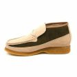 British Walkers Checkers Men s Beige and Green Suede Slip On Hot on Sale