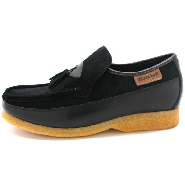 British Walkers King Men s Old School Suede and Leather Slip On Shoes on Sale