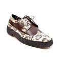 British Walkers Playboy Originals Wingtip Low Cut Men s Brown Leather & Snake Skin Oxfords For Discount