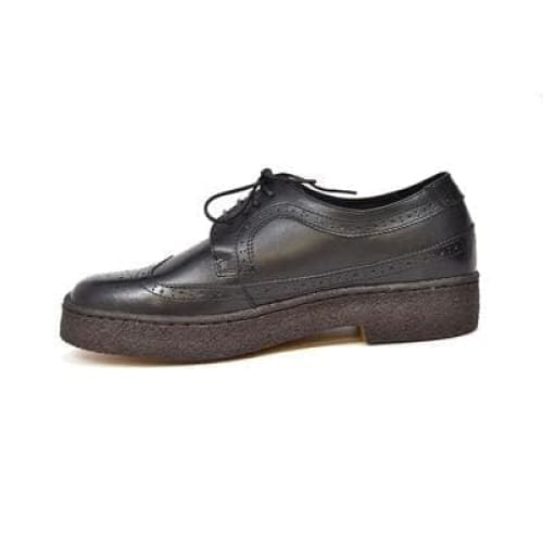 British Walkers Wingtip Oxfords Men s Black Leather Low Tops Fashion