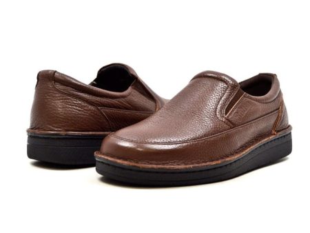 British Walkers Nottingham Men s Black and Brown Leather Casual Slip On Shoes Online Hot Sale