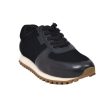 British Walkers Surrey Men s Black Leather and Suede Sneakers Online