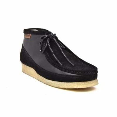 British Walkers Walker 100 Wallabee Boots Men s Black Leather and Suede Online