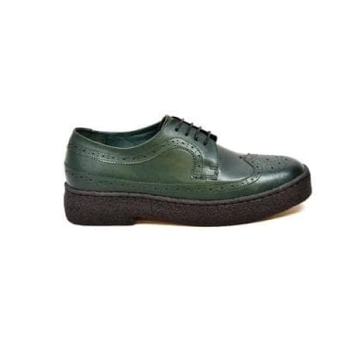 British Walkers Wingtip Low Cut Men s Hunter Green Leather For Discount