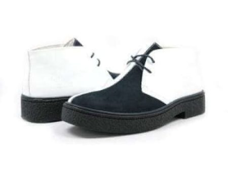 British Walkers Playboy Men s White and Navy Blue Suede Fashion