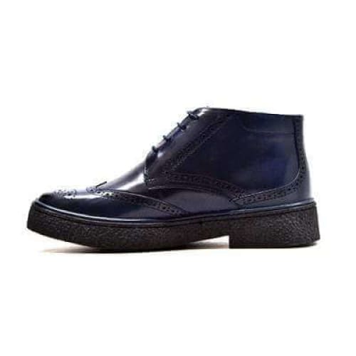 British Walkers Playboy Men s Navy Leather Wingtip Tpr For Sale