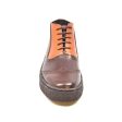 British Walkers Playboy Men s Tan and Brown Leather High Top Wingtips For Sale