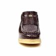 British Walkers Apollo Crocs Men s Brown Crocodile Leather and Suede Crepe Sole Slip Ons on Sale