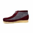 British Walkers Walker 100 Wallabee Boots Men s Burgundy and Gray Suede Sale