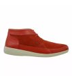 Johnny Famous Bally Style Central Park Men s Red Leather and Suede High Tops Online Sale