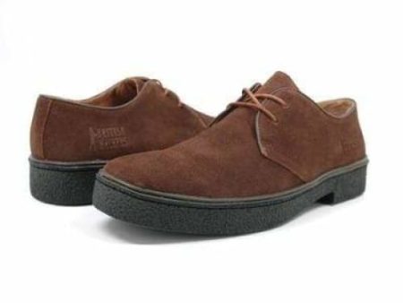 British Walkers Playboy Low Men s Brown Suede Oxfords on Sale