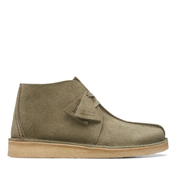 Clarks Originals Desert Trek Hi 50 Men s Forest Green Suede 26173615 Online now