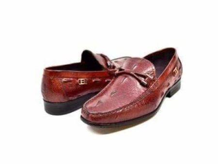 British Walkers Leon Men s Bordeaux Leather Loafers Online Sale