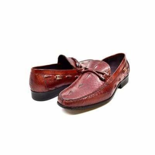 British Walkers Leon Men s Bordeaux Leather Loafers Online Sale