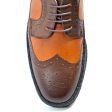 British Walkers Wingtips Limited Edition Men s Two Tone Low Cut Tan and Brown Leather Online Sale